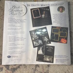Creative Memories Pages Original 12 x 12 15 Sheets/30 Sides BLACK Sealed Pkg
